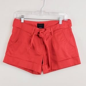 The Limited Shorts - The Limited Drew Fit Tie Belt Cherry Red Shorts 6 The Limited Shorts - The Limited Drew Fit Tie Belt Cherry Red Shorts 6